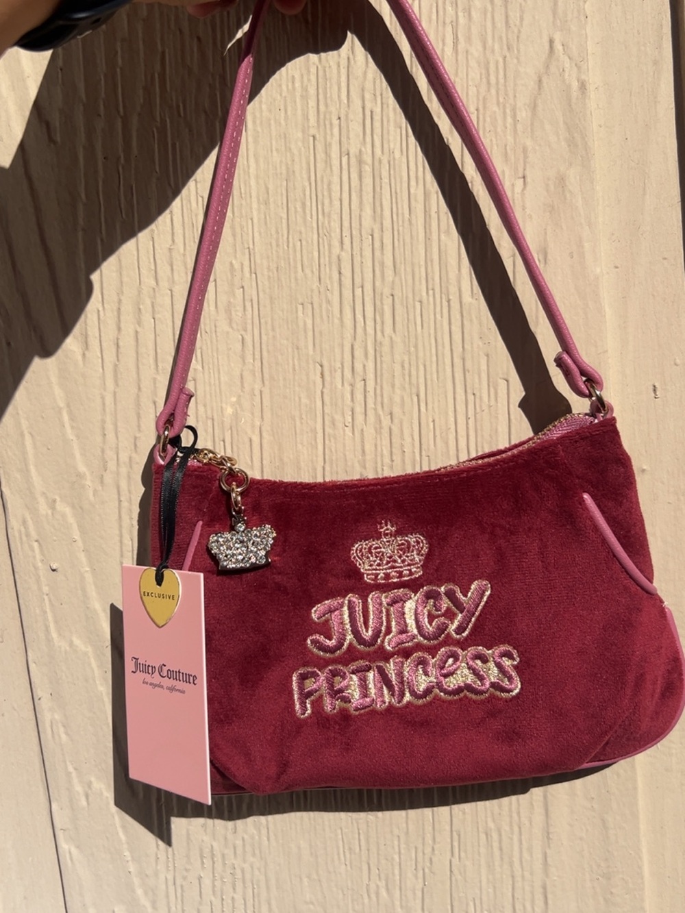 Juicy Couture Burgundy Pink 'Juicy Princess' Shoulder Bag